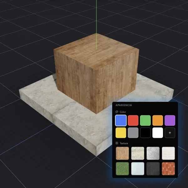 Materiales y 8 texturas